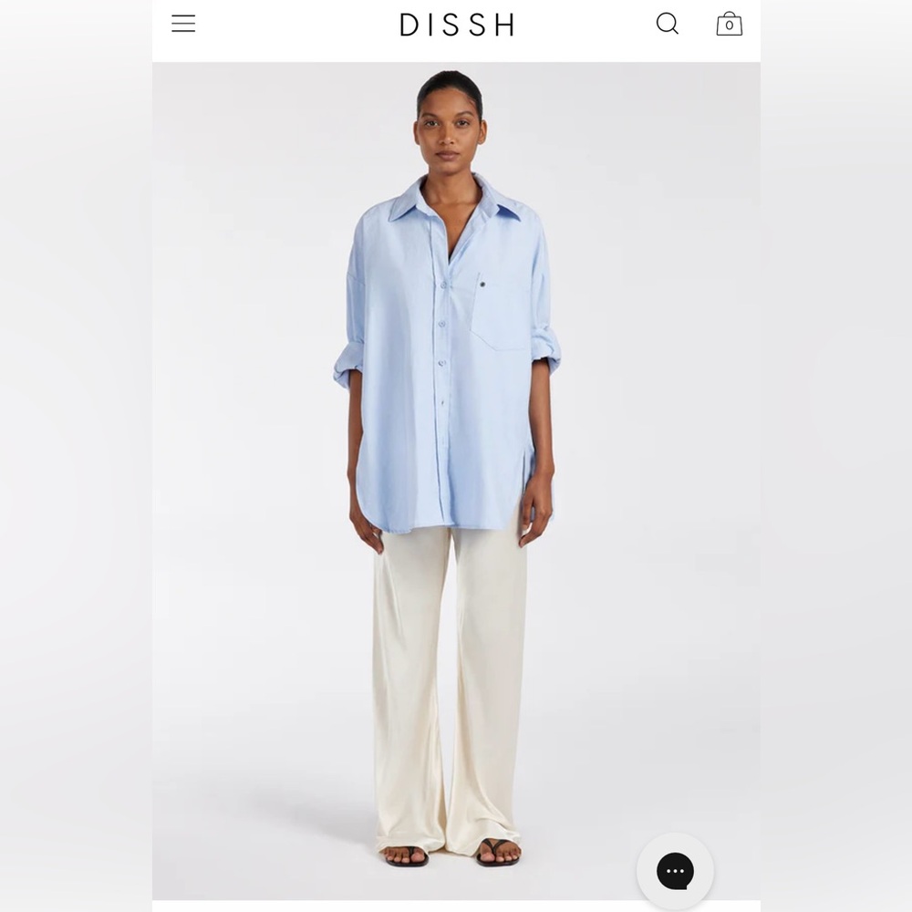 DISSH Myka Cream Satin Pant | Size 6